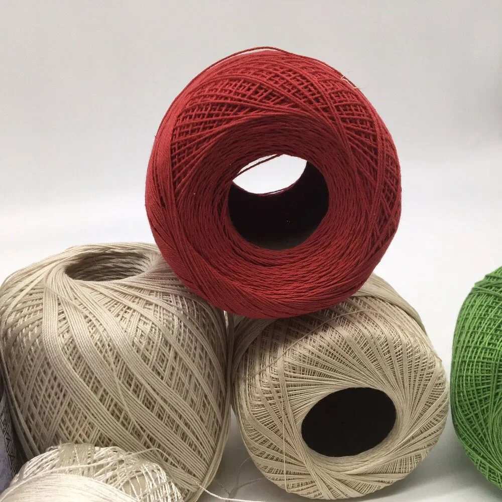 Mixed Tatting Crochet Thread Lot Solid Clarks, Lily, DeLuxe, J&P DMC Aunt Lydia’